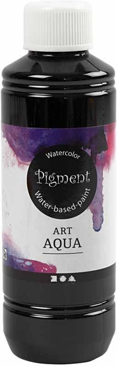 Vloeibare aquarelverf, zwart, 250ml [HOB-34340]